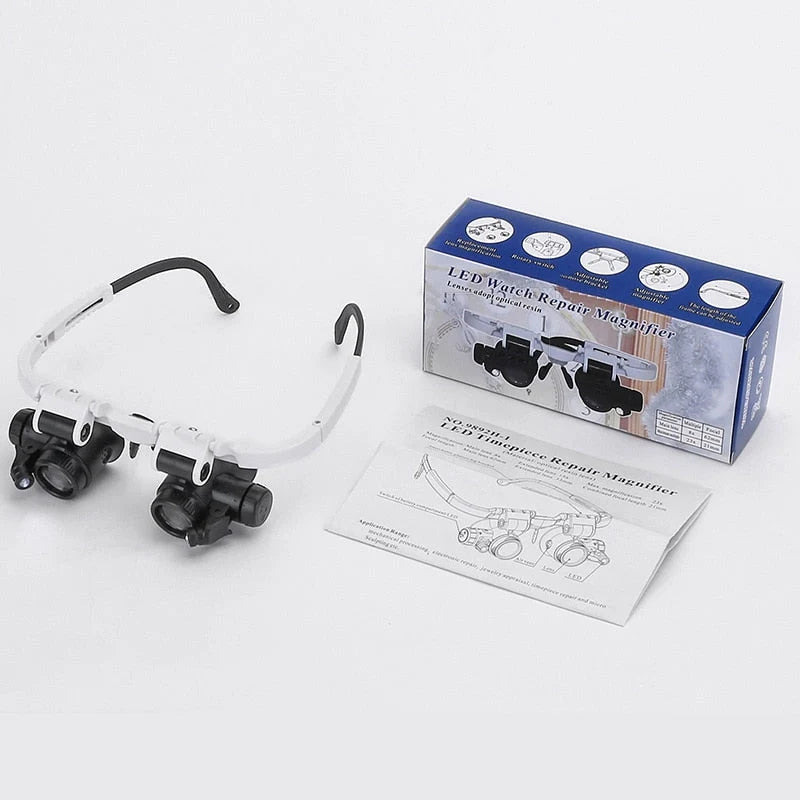 Magnifying Glasses LED 3-Level Magnification Adjustable Headband