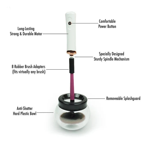 Makeup Brush Cleaner Automatic Spin & Drying Rechargeable