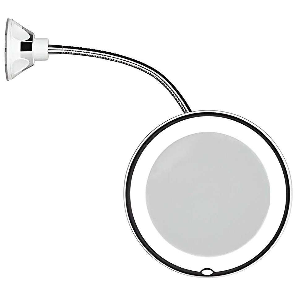 Makeup Mirror 10x Magnification LED Lighting Suction Base