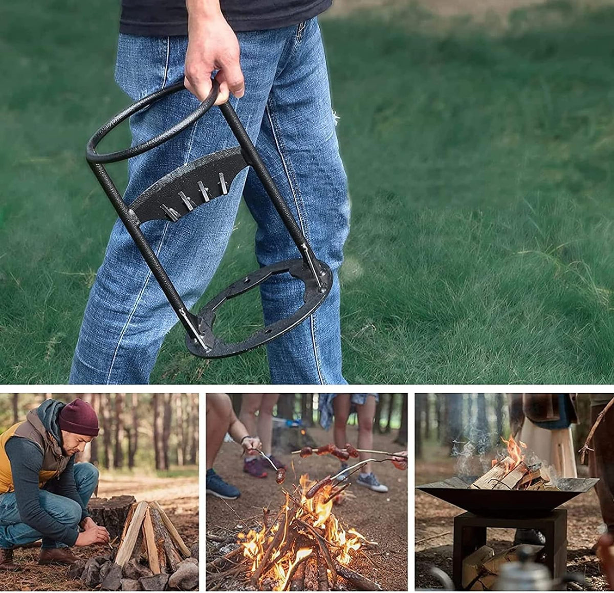 Manual Wood Splitter Cast Iron No Axe