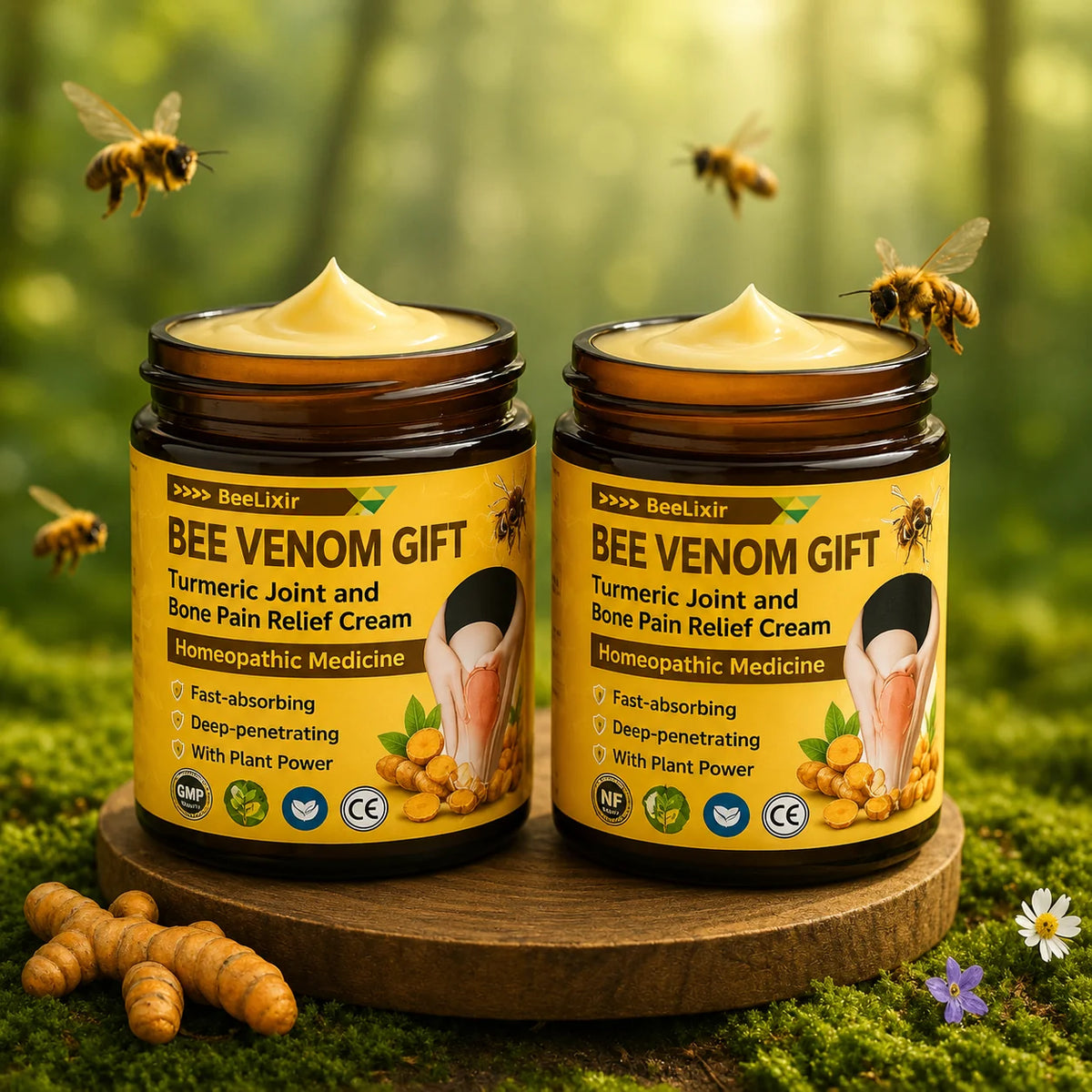 Massage Balm Warming Bee Venom & Turmeric Fast Absorbing