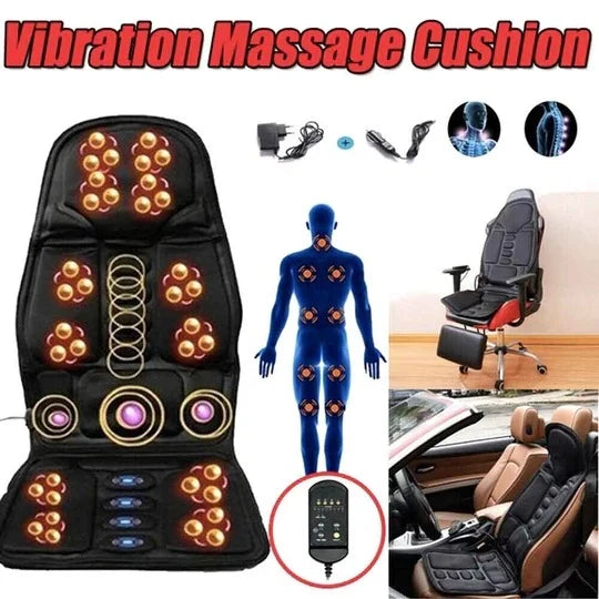 Massage Chair Pad 8 Modes Heat & Adjustable Intensity