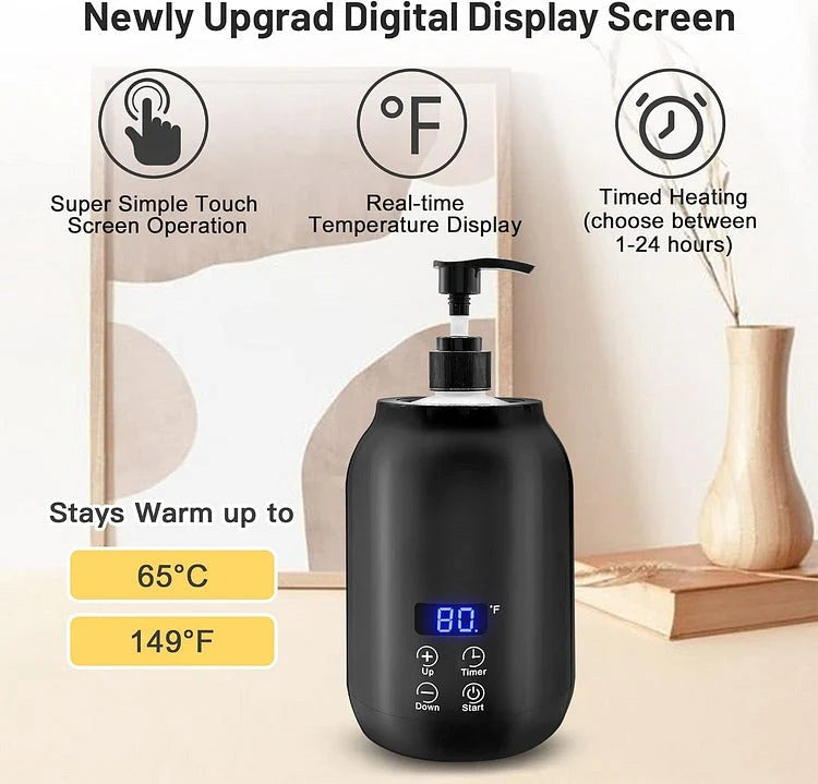 Massage Oil Warmer 360-Degree Heating Digital Temperature Control