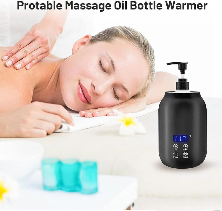 Massage Oil Warmer 360-Degree Heating Digital Temperature Control
