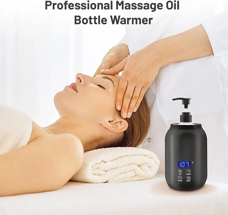 Massage Oil Warmer 360-Degree Heating Digital Temperature Control