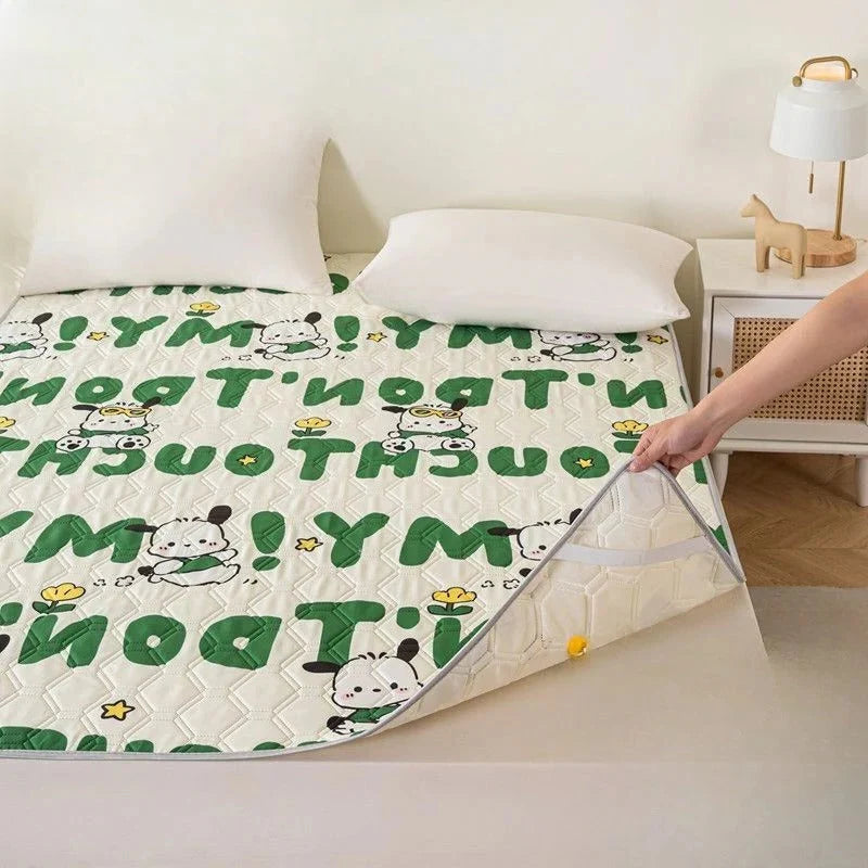 Mattress Pad Quilted Air-Channel Cooling Anti-Slip Backing