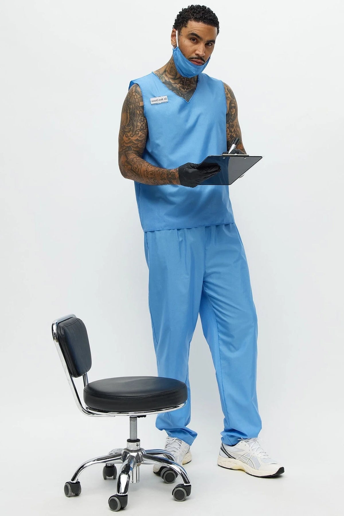 Medical Scrub Costume Set Breathable Wrinkle-Resistant