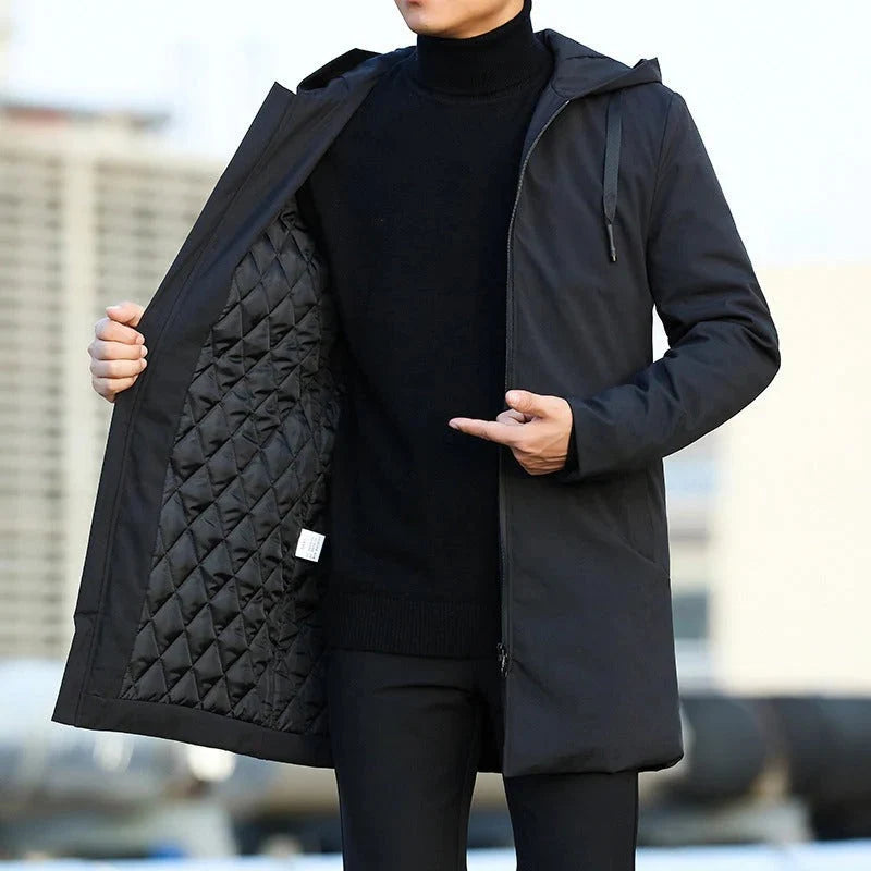 Men's Parka Insulated Windproof & Water-Repellent Adjustable Fit