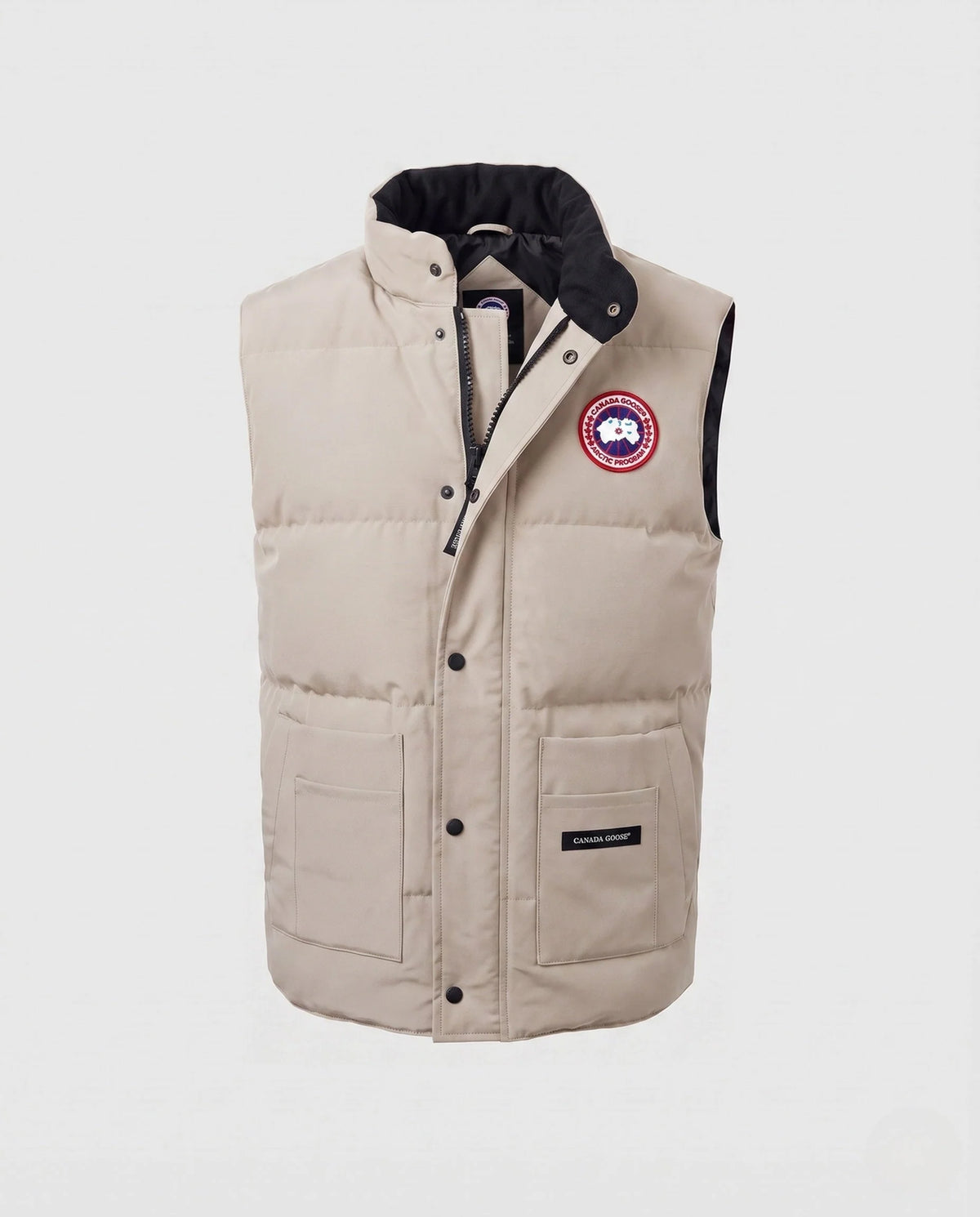 Men's Puffer Vest Insulated Windproof High Stand-Up Collar
