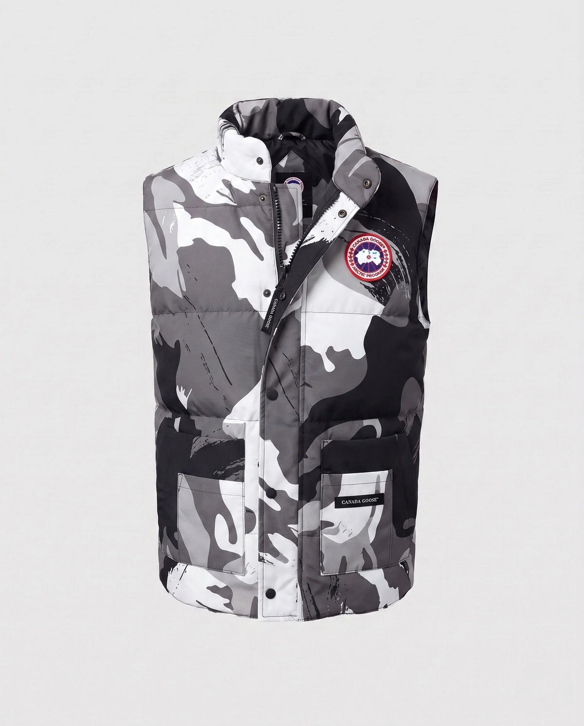 Men's Puffer Vest Insulated Windproof High Stand-Up Collar