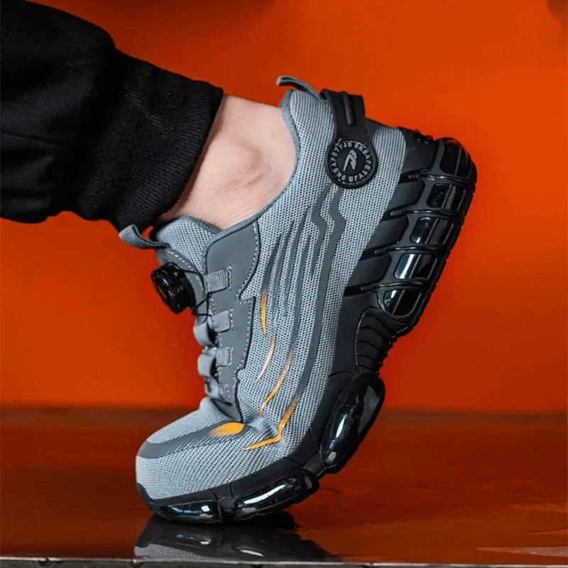 Men's Safety Shoes One-Handed Twist Lock Kevlar Midsole