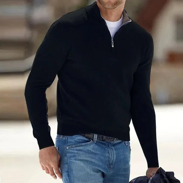 Men's Sweater Cashmere Blend Temperature-Regulating Warmth