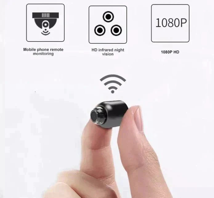 Mini WiFi Security Camera 1080p Night Vision Motion Detection