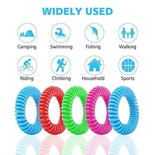 Mosquito Repellent Bracelets DEET-Free Waterproof 24-Pack
