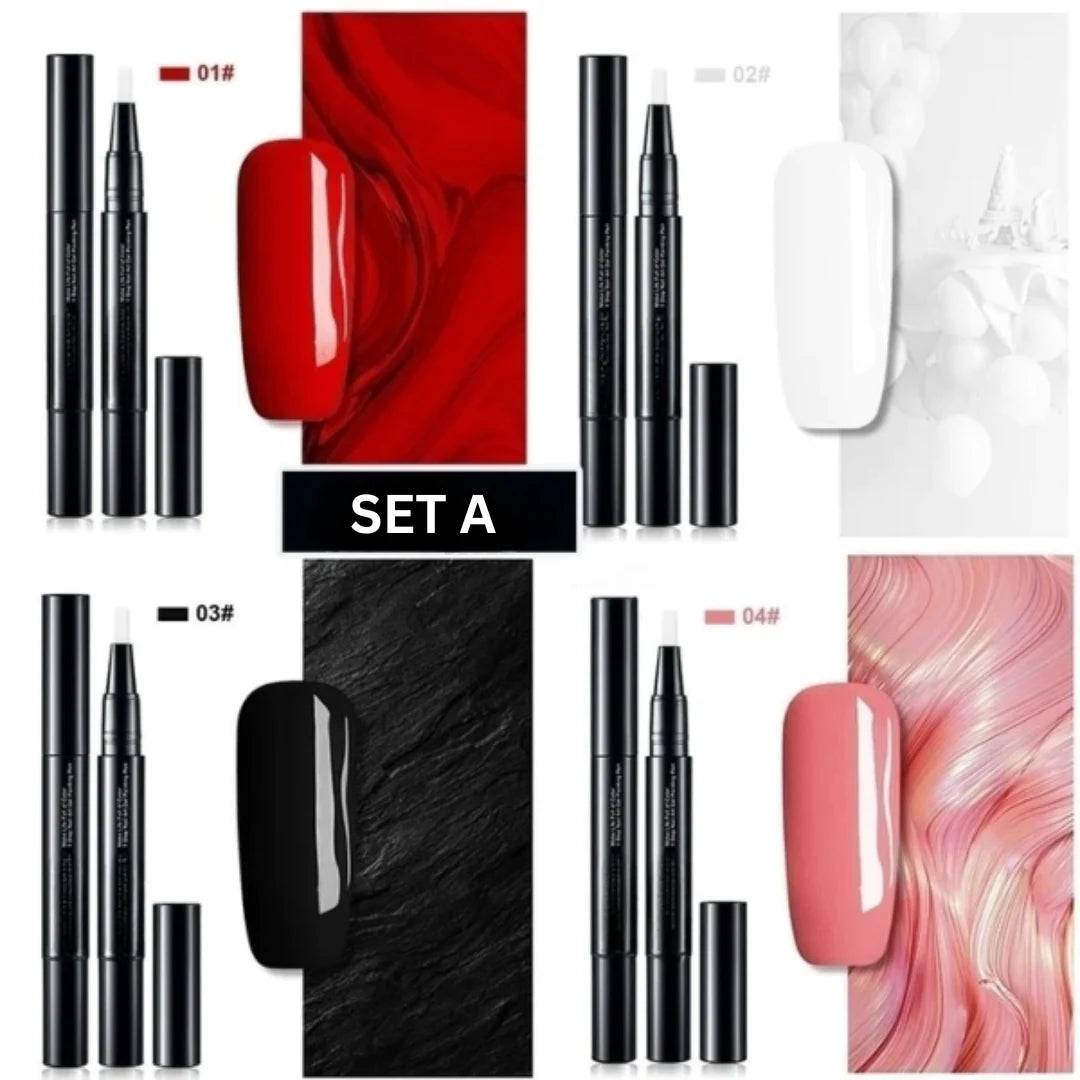 Nail Art Pen Precision Tip Fast-Drying Gel Color