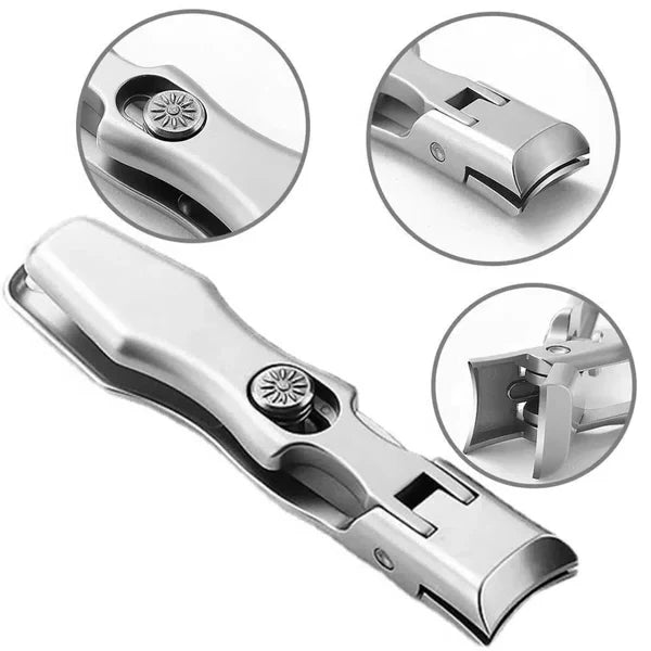 Nail Clipper Carbon Steel Wide Jaw Built-In Catcher