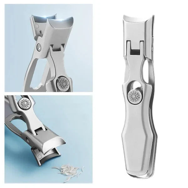 Nail Clipper Carbon Steel Wide Jaw Built-In Catcher