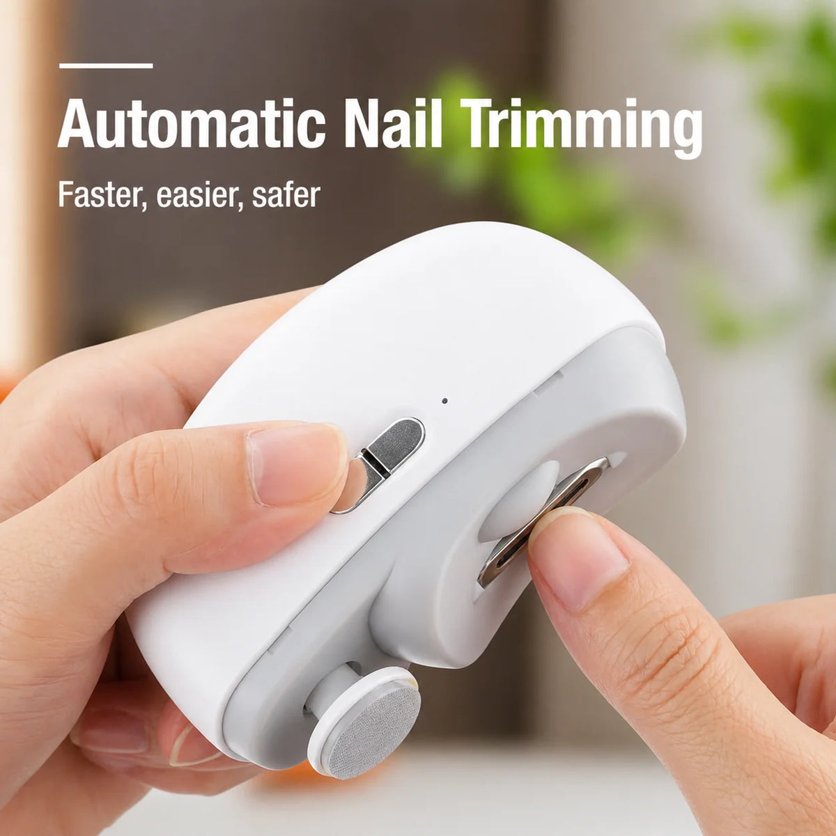 Nail Trimmer 3-In-1 Cut File Polish USB Rechargeable