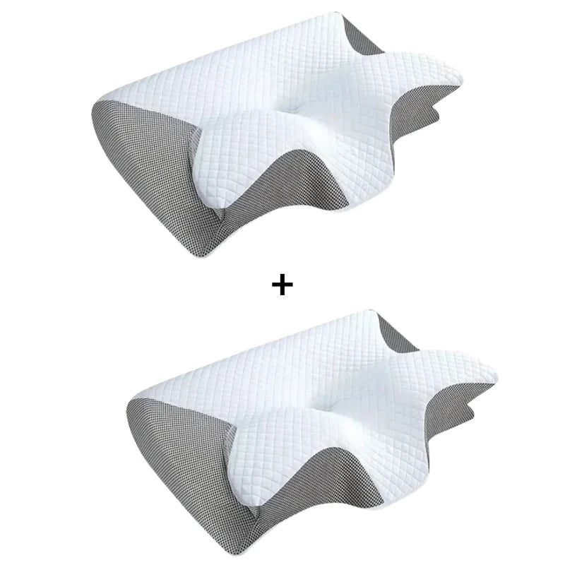 Neck Pillow Contoured Memory Foam Removable Breathable Cover