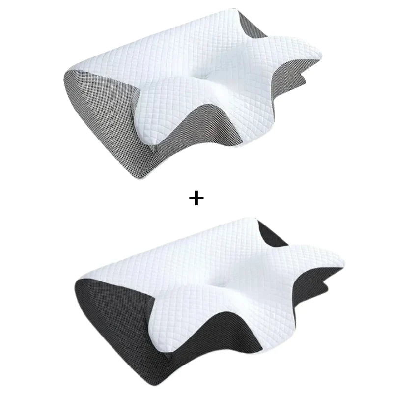 Neck Pillow Contoured Memory Foam Removable Breathable Cover