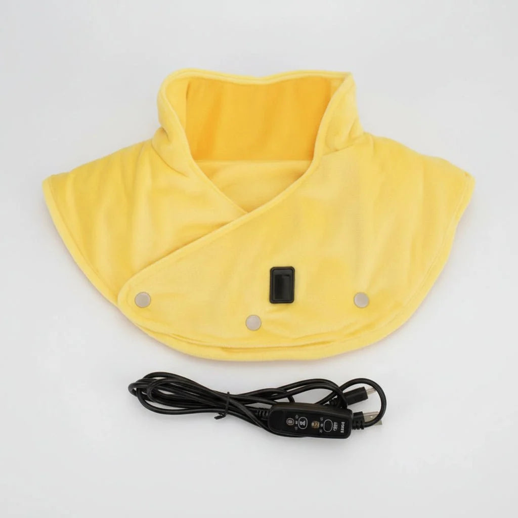 Neck & Shoulder Heat Pad Contoured Fit Vibration Massage