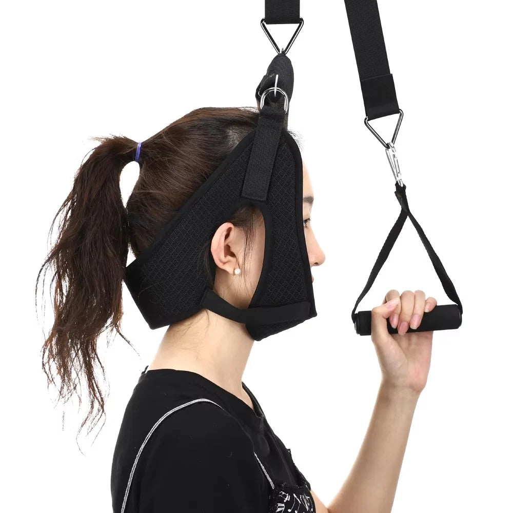 Neck Stretcher Gravity-Assisted Adjustable Door Mount Portable Design