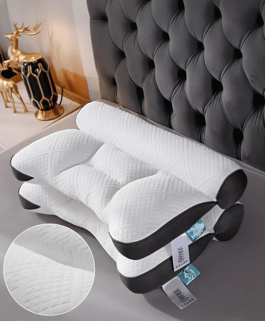 Neck Support Pillow Ergonomic Memory Foam With Ear Cavity