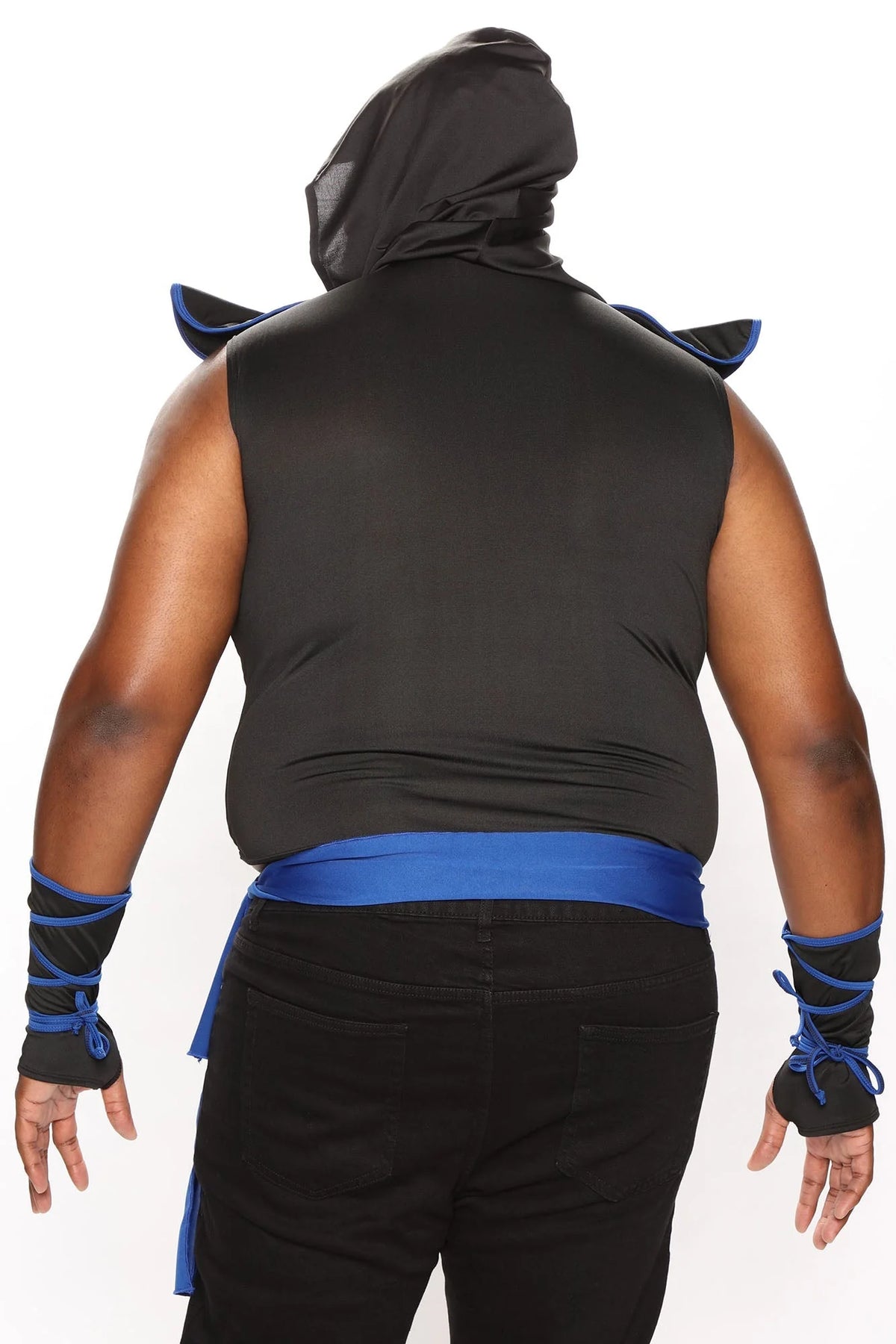 Ninja Costume Set Hooded Tunic Stretch Fit