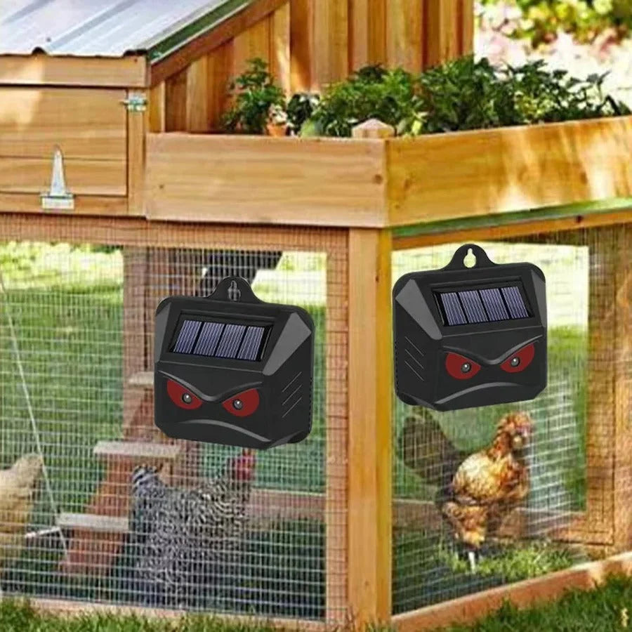 Outdoor Animal Repellent Solar-Powered Ultrasonic Adjustable Frequency