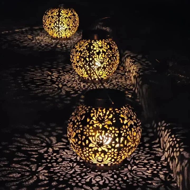 Outdoor Pendant Light Solar LED Remote Dimmable Long Cord
