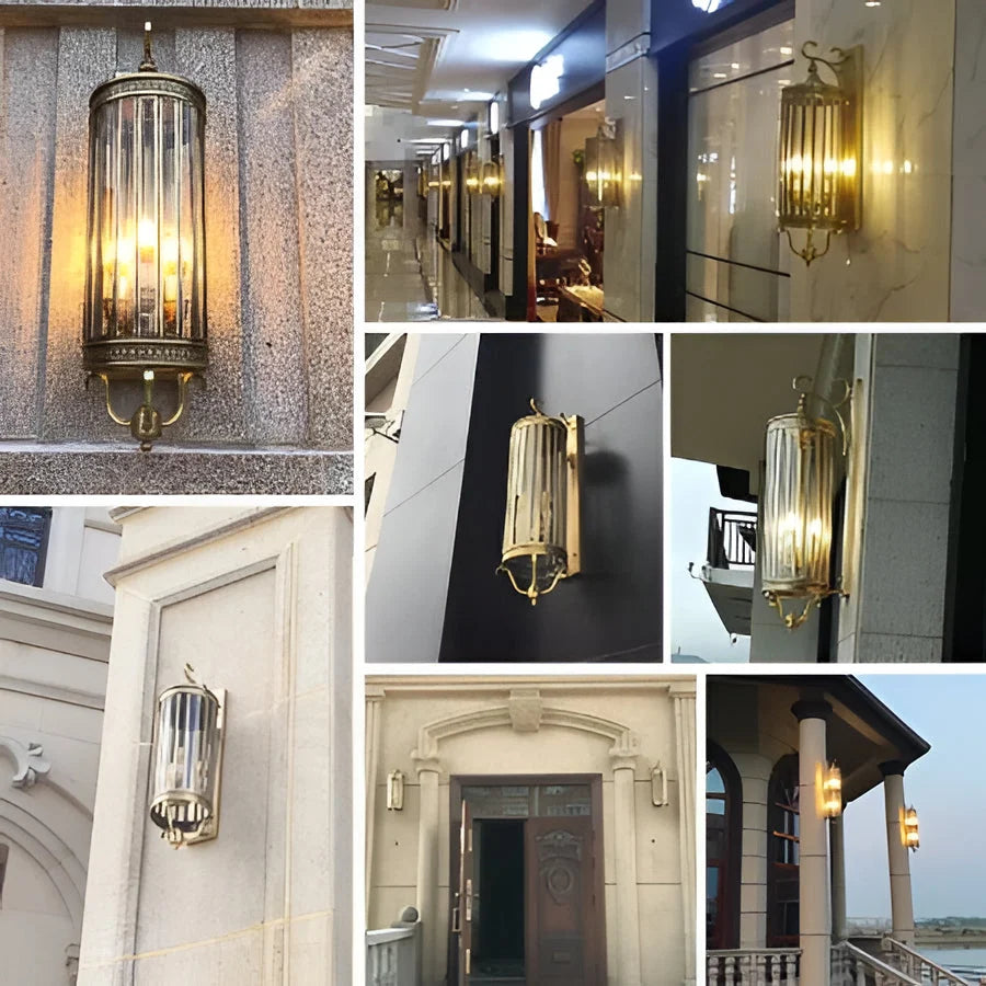 Outdoor Wall Sconce Solid Copper IP65 Weather-Resistant