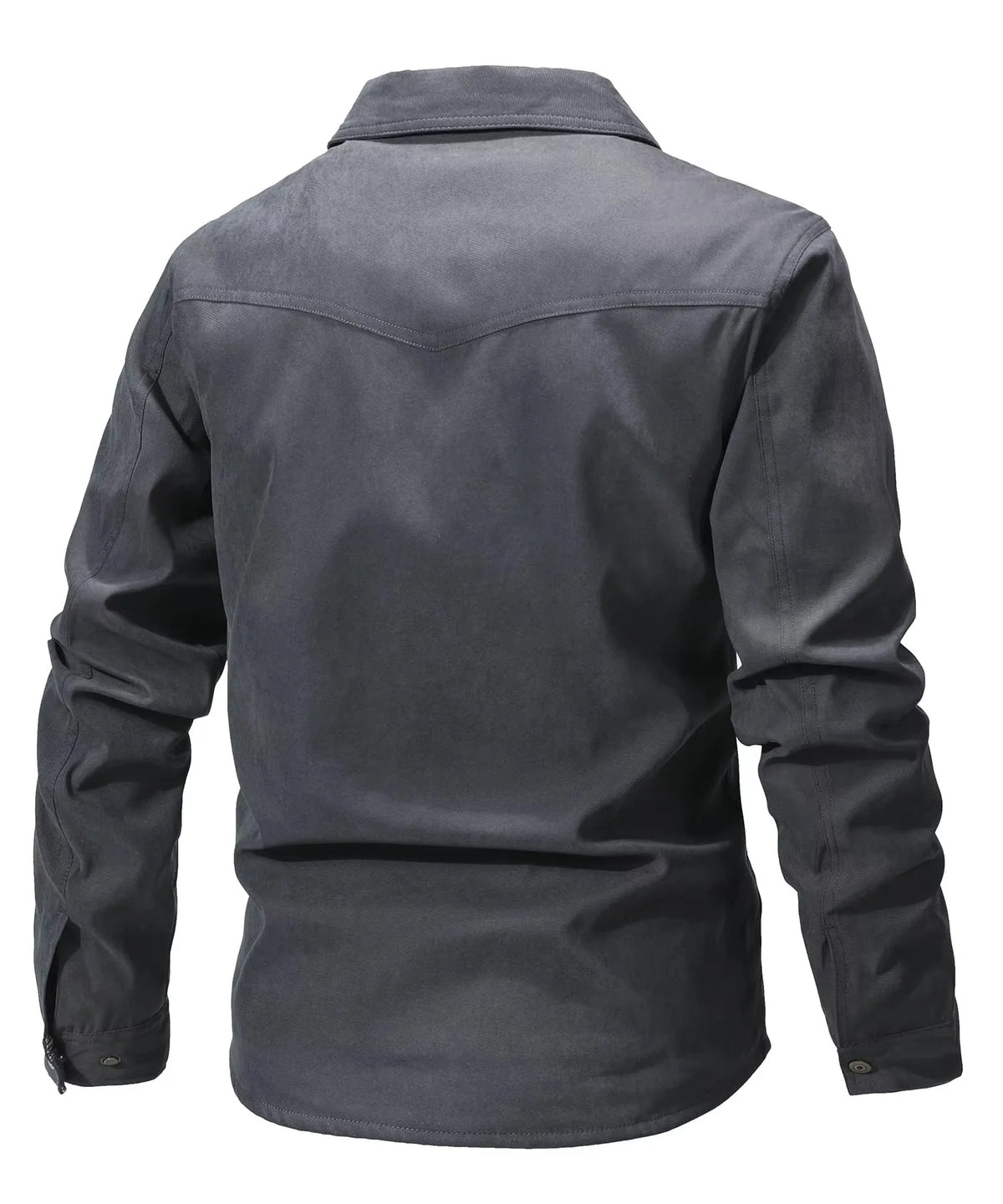 Overshirt Flannel-Lined Snap Button Western Yoke