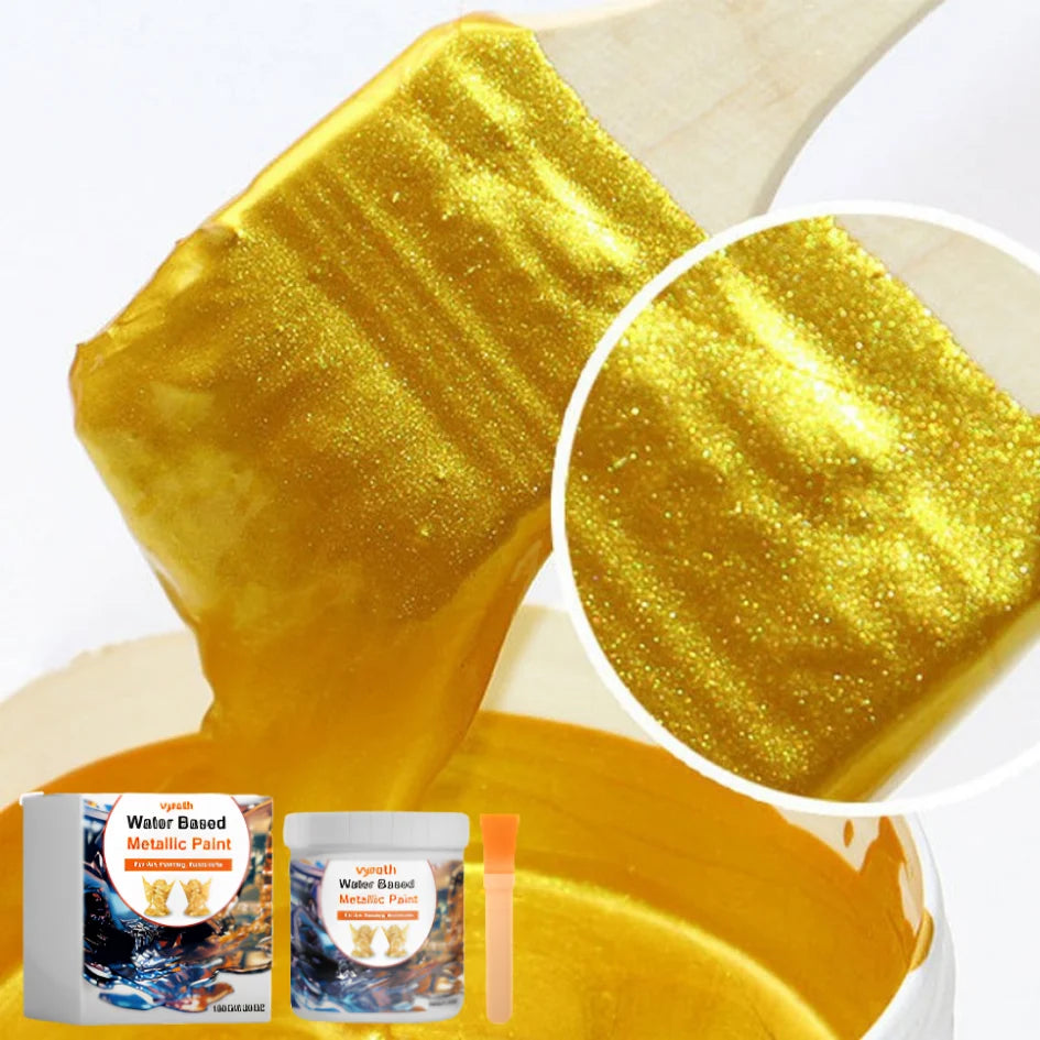 Paint Metallic Gold Shimmering Water-Based