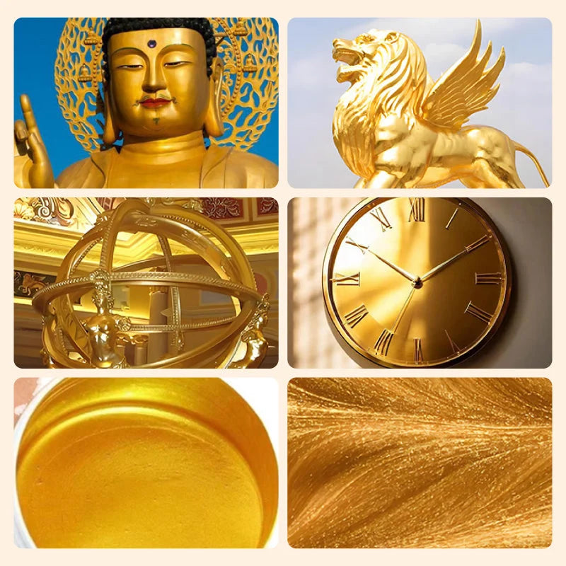 Paint Metallic Gold Shimmering Water-Based