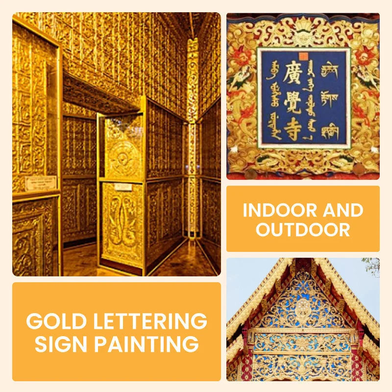 Paint Metallic Gold Shimmering Water-Based