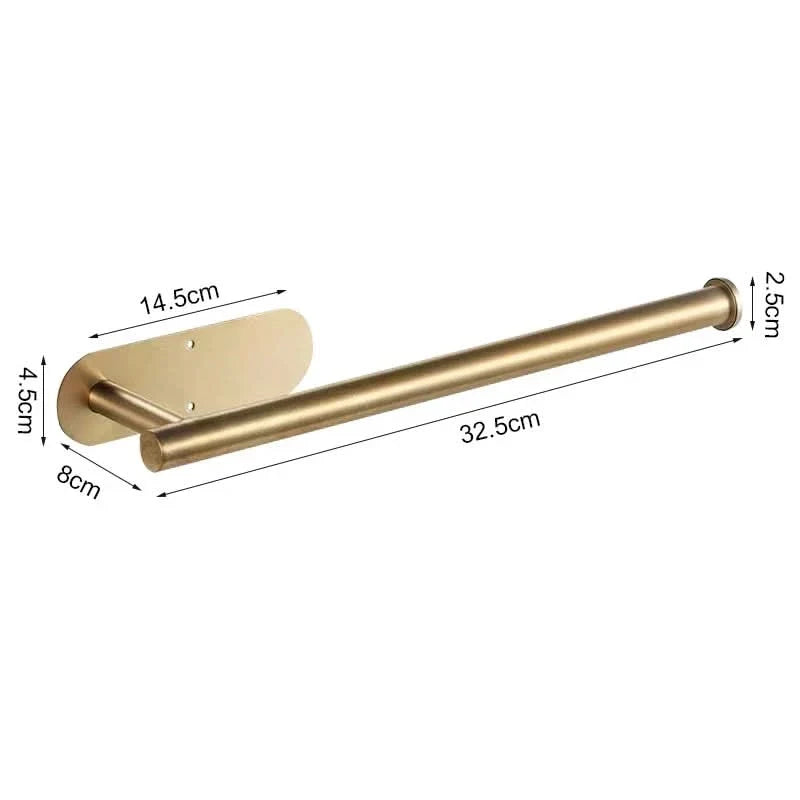 Paper Towel Holder Wall-Mounted Stainless Steel Adhesive or Screw Mounting