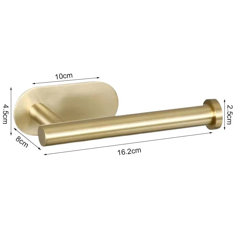Paper Towel Holder Wall-Mounted Stainless Steel Adhesive or Screw Mounting