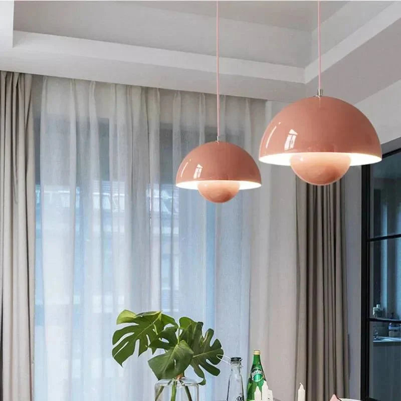 Pendant Light Floral Design Evenly Diffused Warm or Cool Light