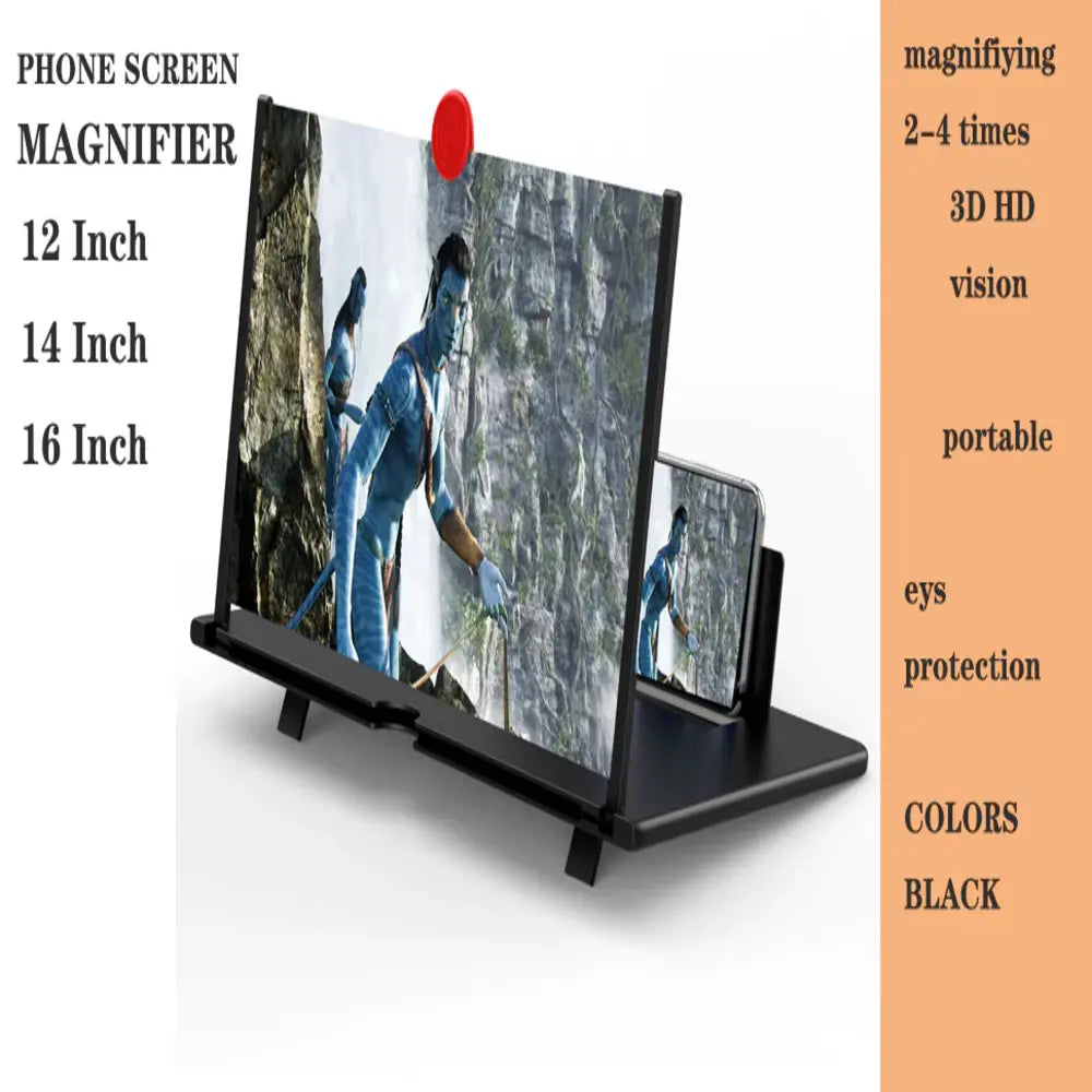 Phone Screen Magnifier 16-Inch Foldable HD Acrylic Lens