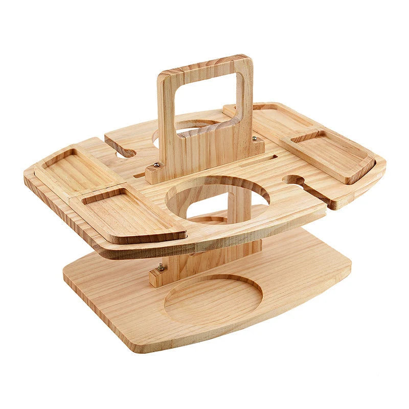 Picnic Table Bottle & Glass Holders Snack Bowls