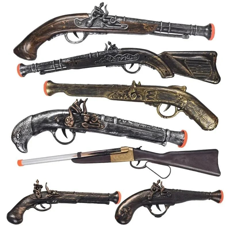 Pirate Pistol Prop Embossed Engravings & Lightweight ABS