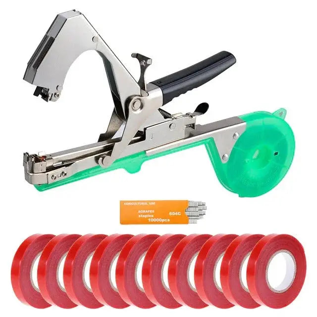 Plant Tying Machine One-Hand Operation Includes Tape & Staples