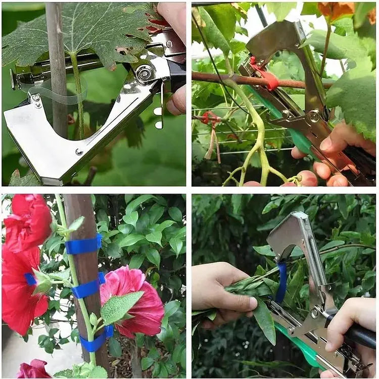 Plant Tying Machine One-Hand Operation Includes Tape & Staples