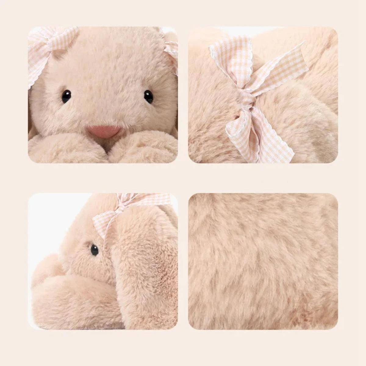 Plush Bunny Toy Ultra-Soft Lop-Eared Machine Washable