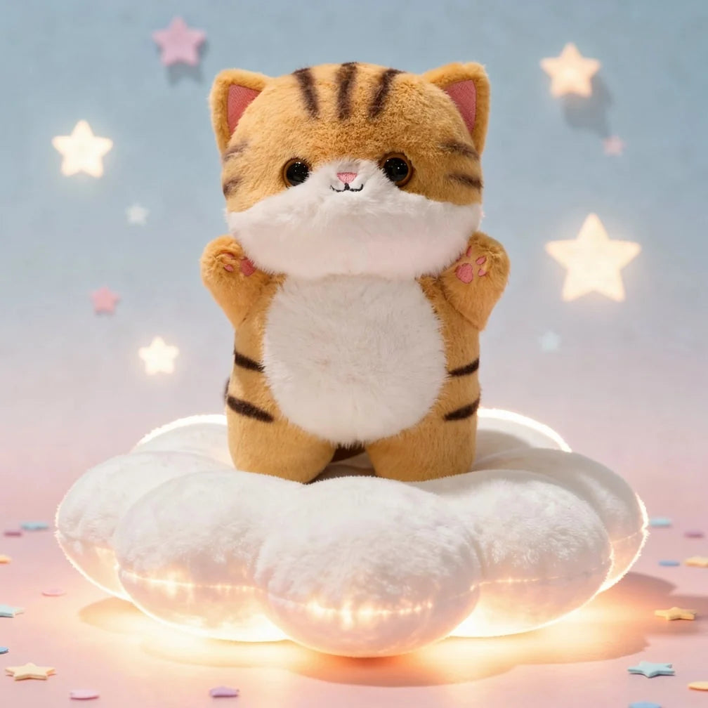 Plush Cat Soft Fluffy Seven Color Designs