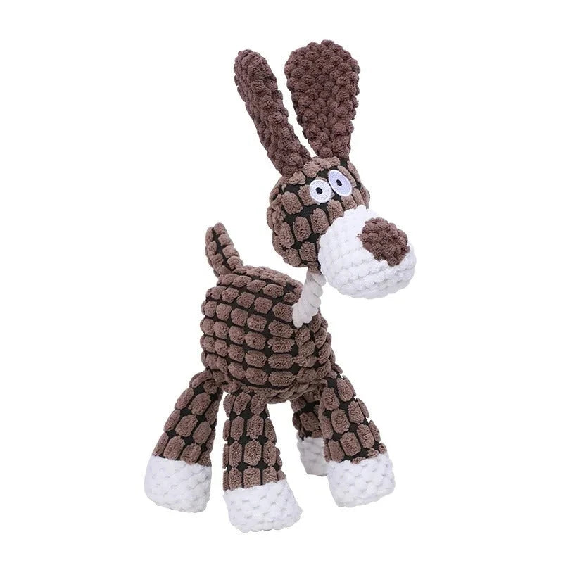 Plush Dog Toy Reinforced Squeaker Machine Washable