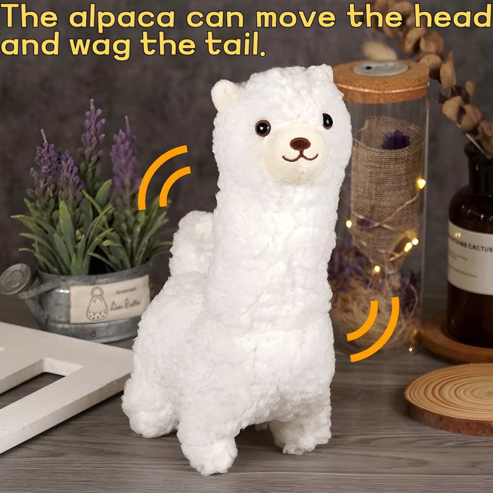 Plush Toy Interactive Alpaca Walks & Touch-Responsive Rechargeable