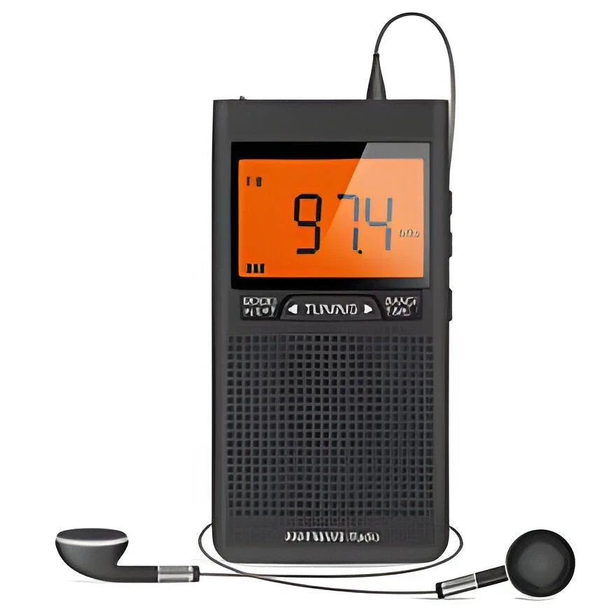 Pocket Radio AM/FM Weather Alerts 20 Presets
