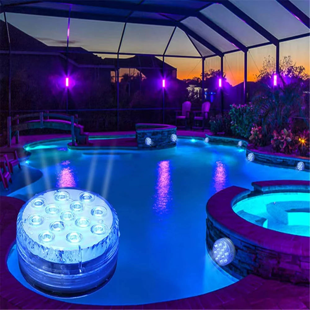 Pool LED Lights Remote Control 16 Colors IP68