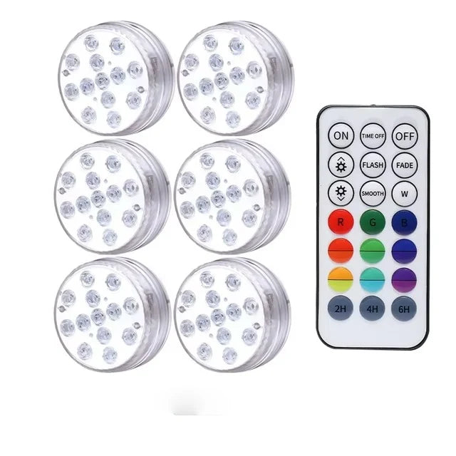 Pool LED Lights Remote Control 16 Colors IP68